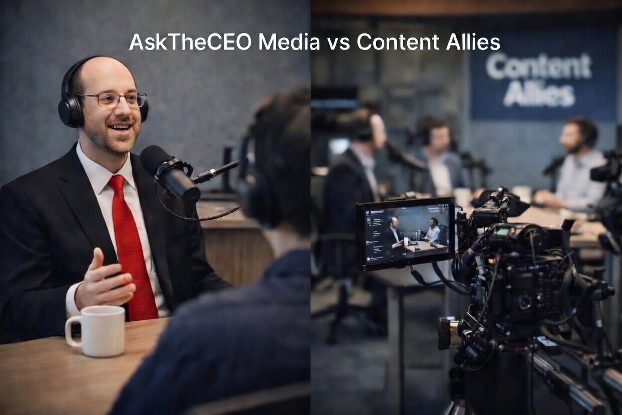 AskTheCEO Media vs Content Allies: Choosing the Right B2B Podcast Agency