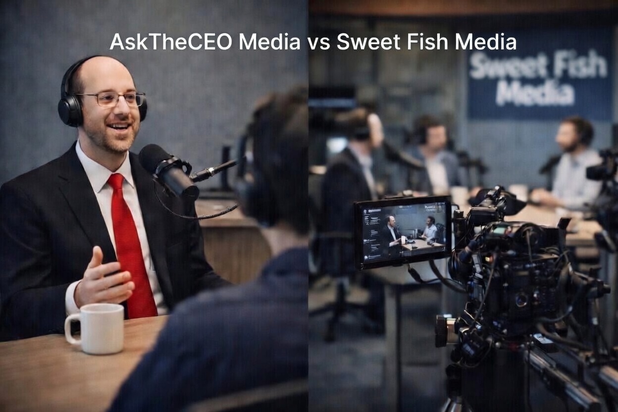 AskTheCEO Media vs Sweet Fish Media: Choosing the Right B2B Podcast Agency