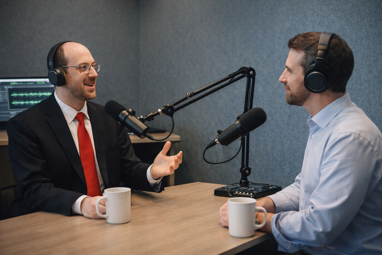 AskTheCEO Media Podcast recording session